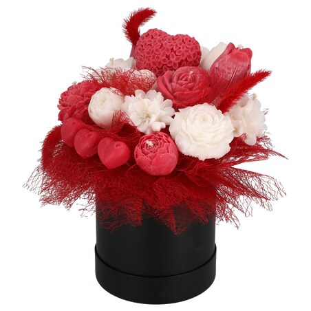 Świeca sojowa ZAPACHOWA bukiet FLOWERBOX handmade prezent CANDELA ENCANTADA