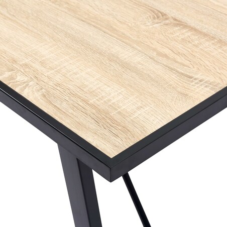 vidaXL Stół jadalniany, dębowy, 120x60x75 cm, MDF