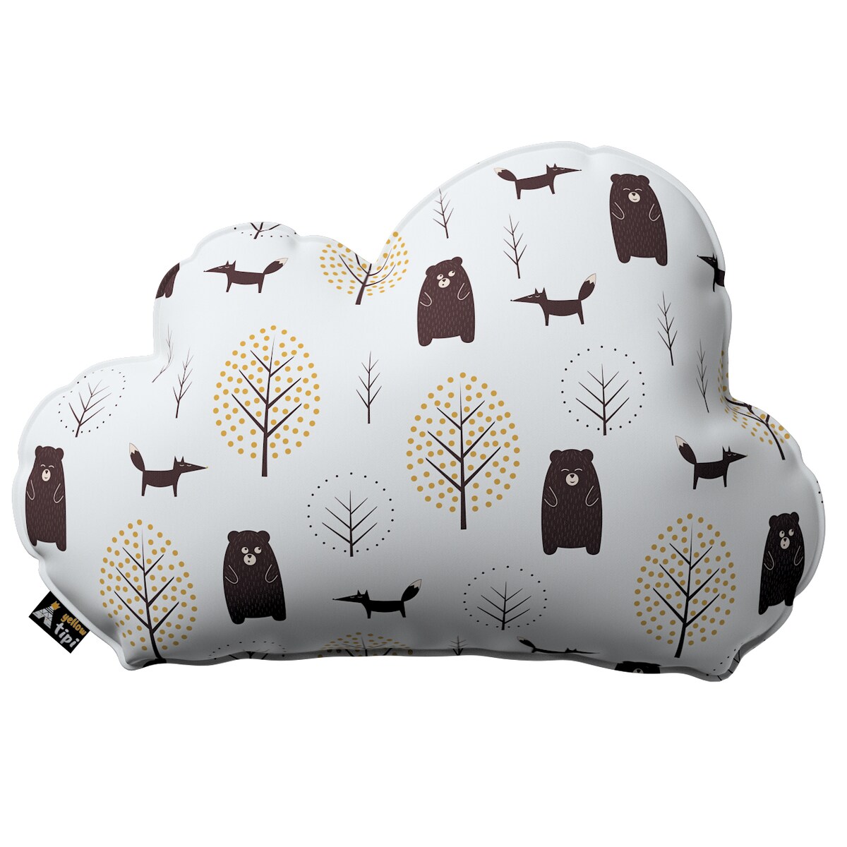 Poduszka Soft Cloud, ecru-brązowy, 55x15x35cm, Magic Collection