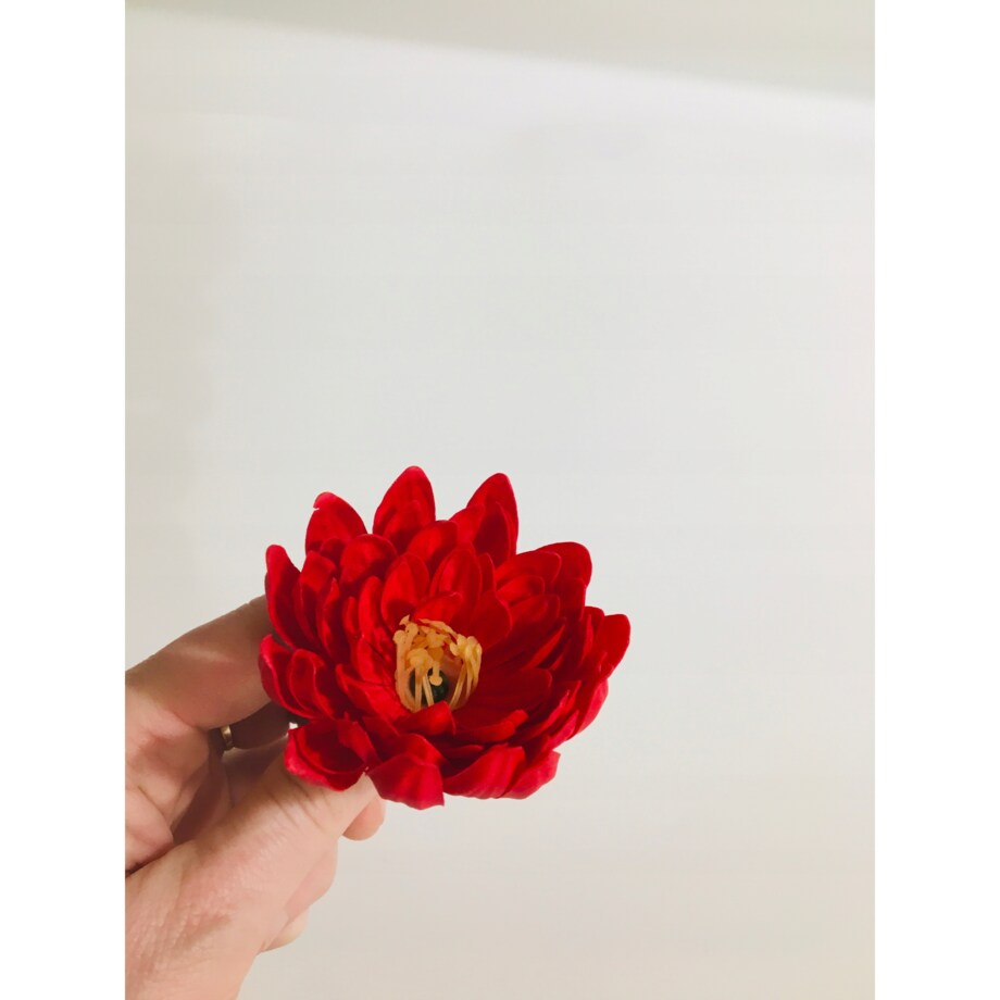 KWIATY MYDLANE CZERWONY do bukietu stroik box dekoracja prezent upominek