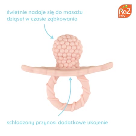 Gryzak dla niemowlaka, Różowa Malina, RaZbaby