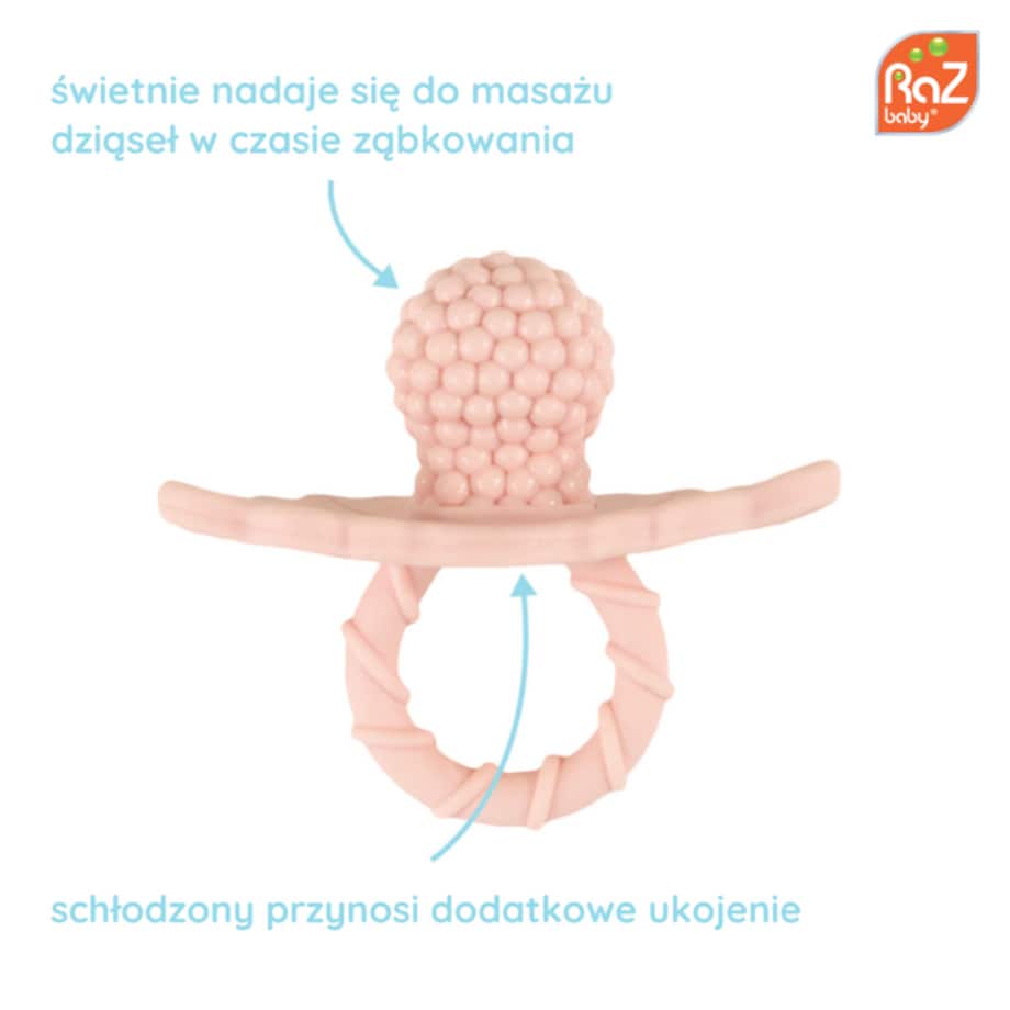 Gryzak dla niemowlaka, Różowa Malina, RaZbaby