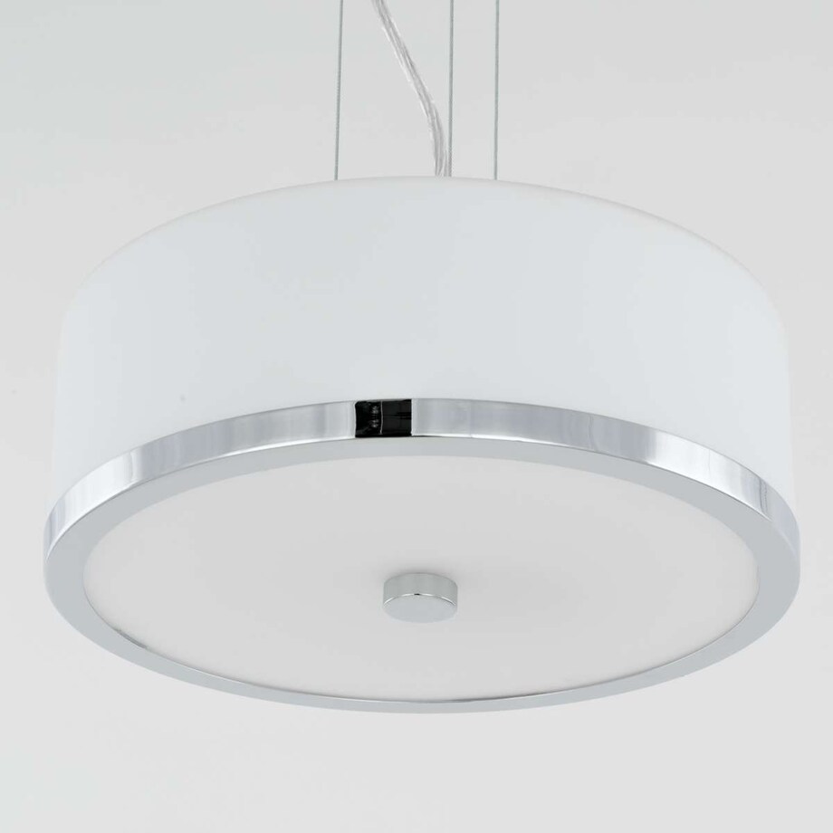 LAMPA wisząca LORIS MA01806CD-002 Italux okrągła OPRAWA zwis chrom biały