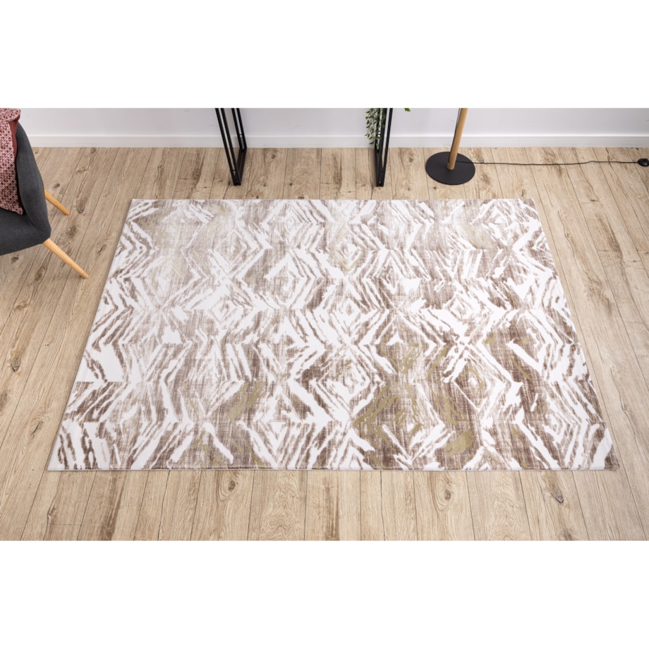 Dywan AKRYL DIZAYN 121 beż / zielony 120x180 cm