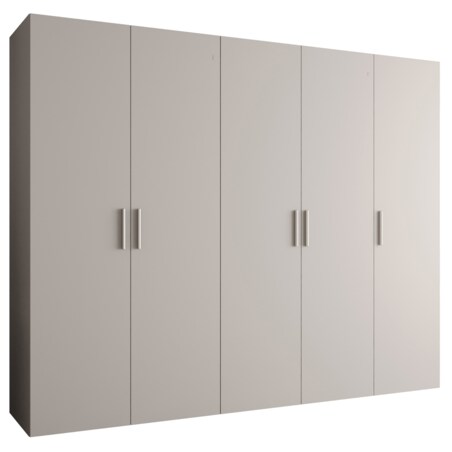 Szafa uchylna otwierana BARI 1 250 wys. 202 cm Kaszmir + u. Srebrny