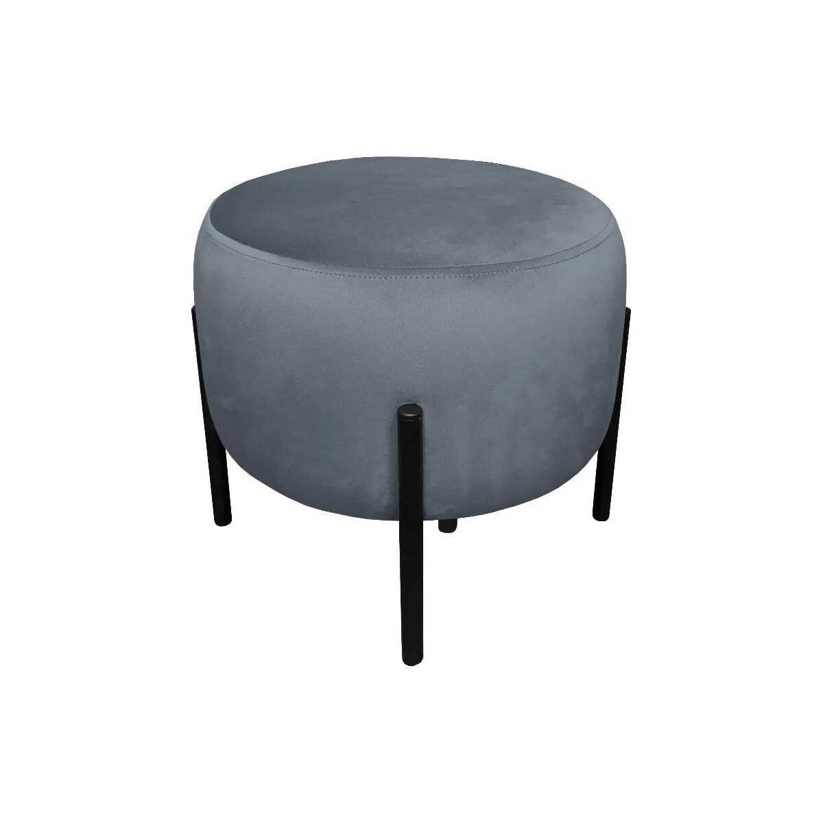 Pufa WILFRED BL VELVET ciemnoszara