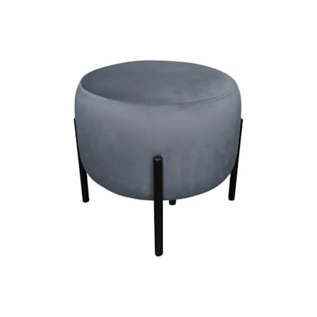 Pufa WILFRED BL VELVET ciemnoszara