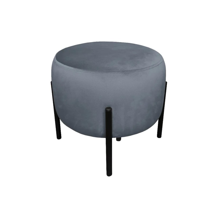 Pufa WILFRED BL VELVET ciemnoszara