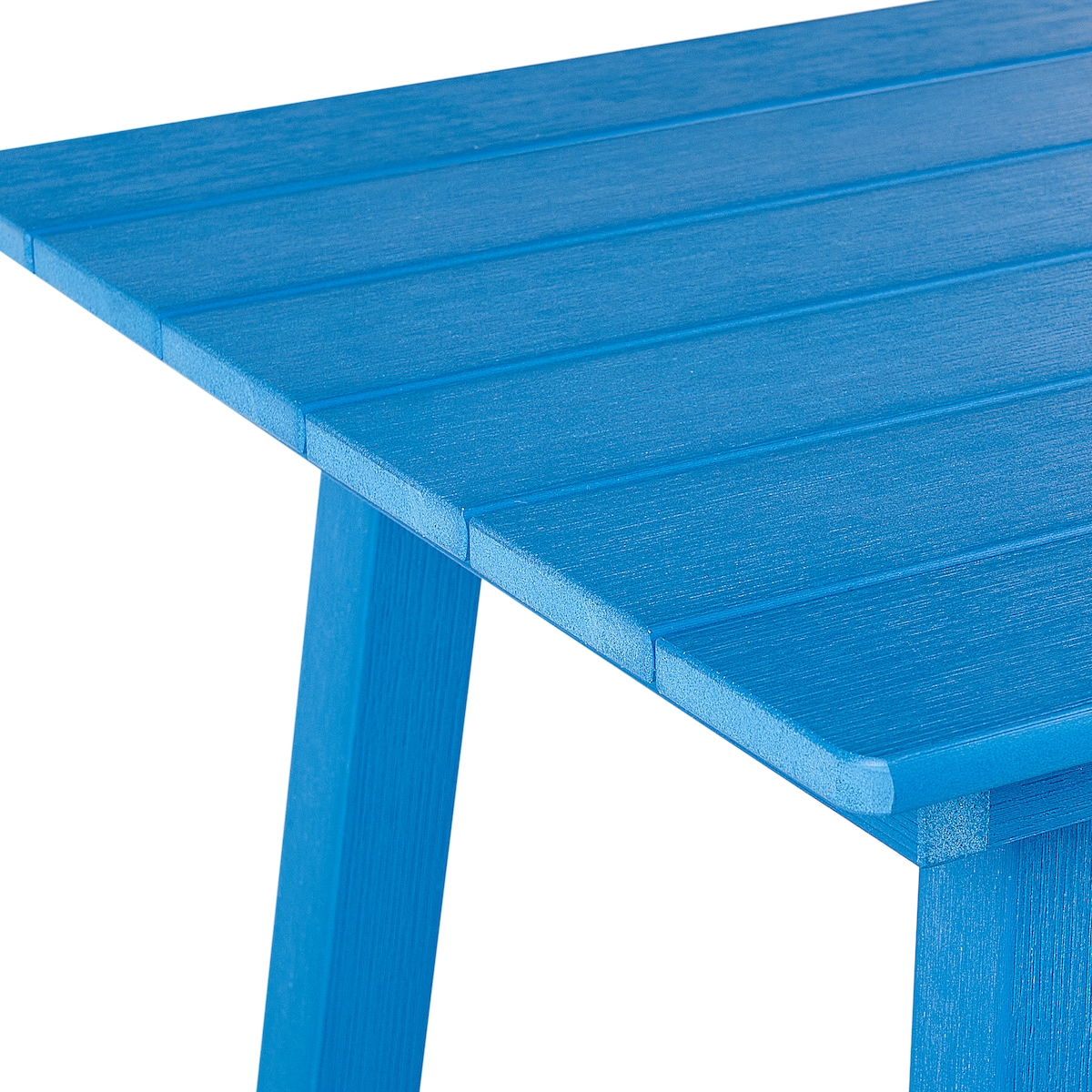 Stolik ogrodowy barowy ADIRONDACK 60 cm 59 cm Materiał syntetyczny Niebieski