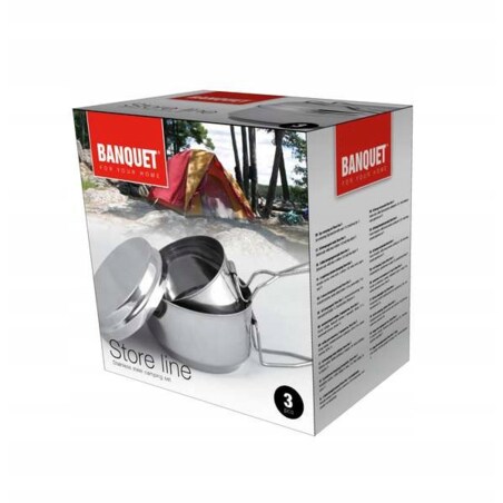 zestaw turystyczny kemping grill na ryby garnek metalowy składany naczynia