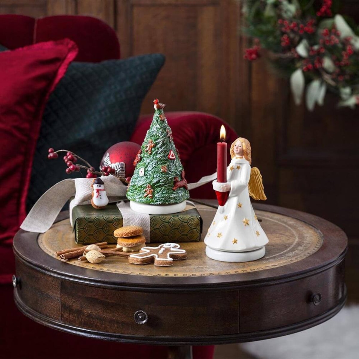 Villeroy & Boch Sneeuwman, draaiend Nostalgic Melody