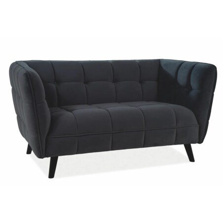 Sofa CASTELLO VELVET 2 czarna