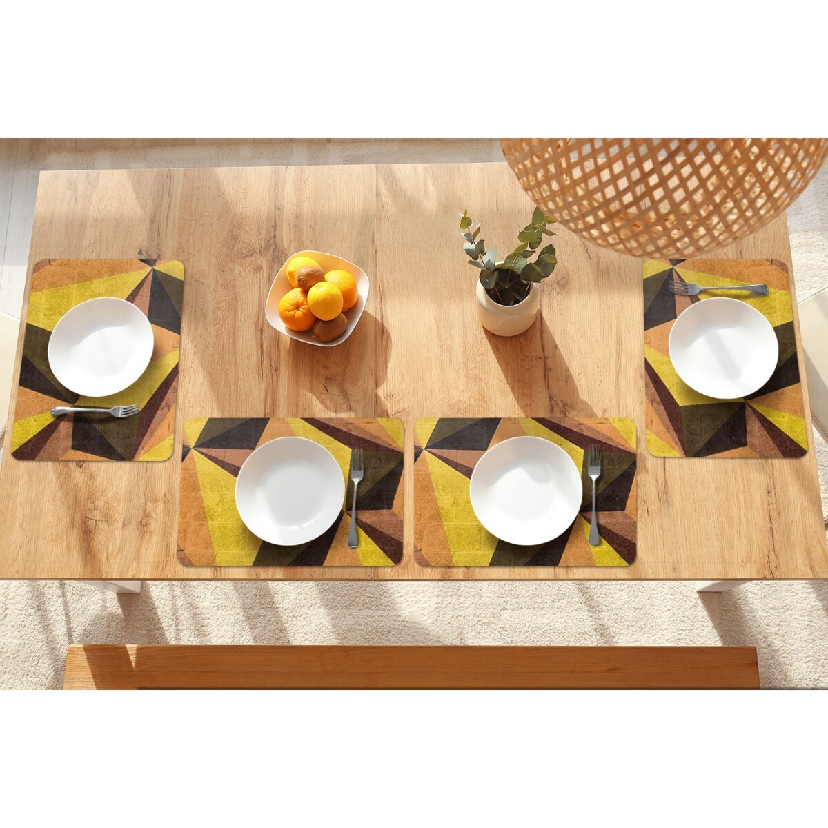 Komplet mat pod talerz Nowoczesna abstrakcja, 6 szt. 45x30cm