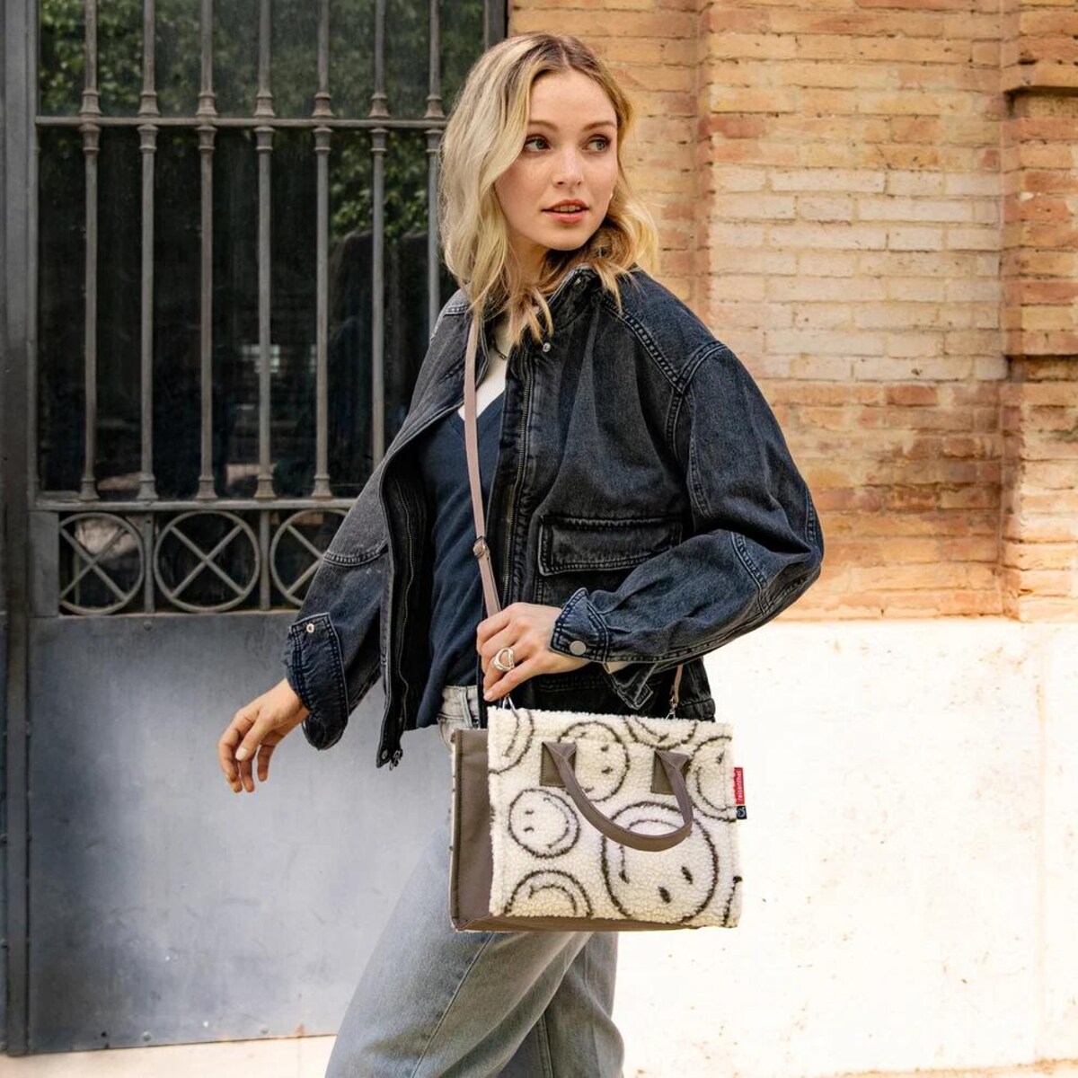 Torba DAILY SHOPPER XS, smiley® teddy chocolate