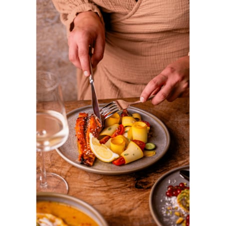 Sztućce srebrne Tsubame 24 szt. Japońska stal 18/10 SUS304 Ręcznie polerowane Połysk Na prezent