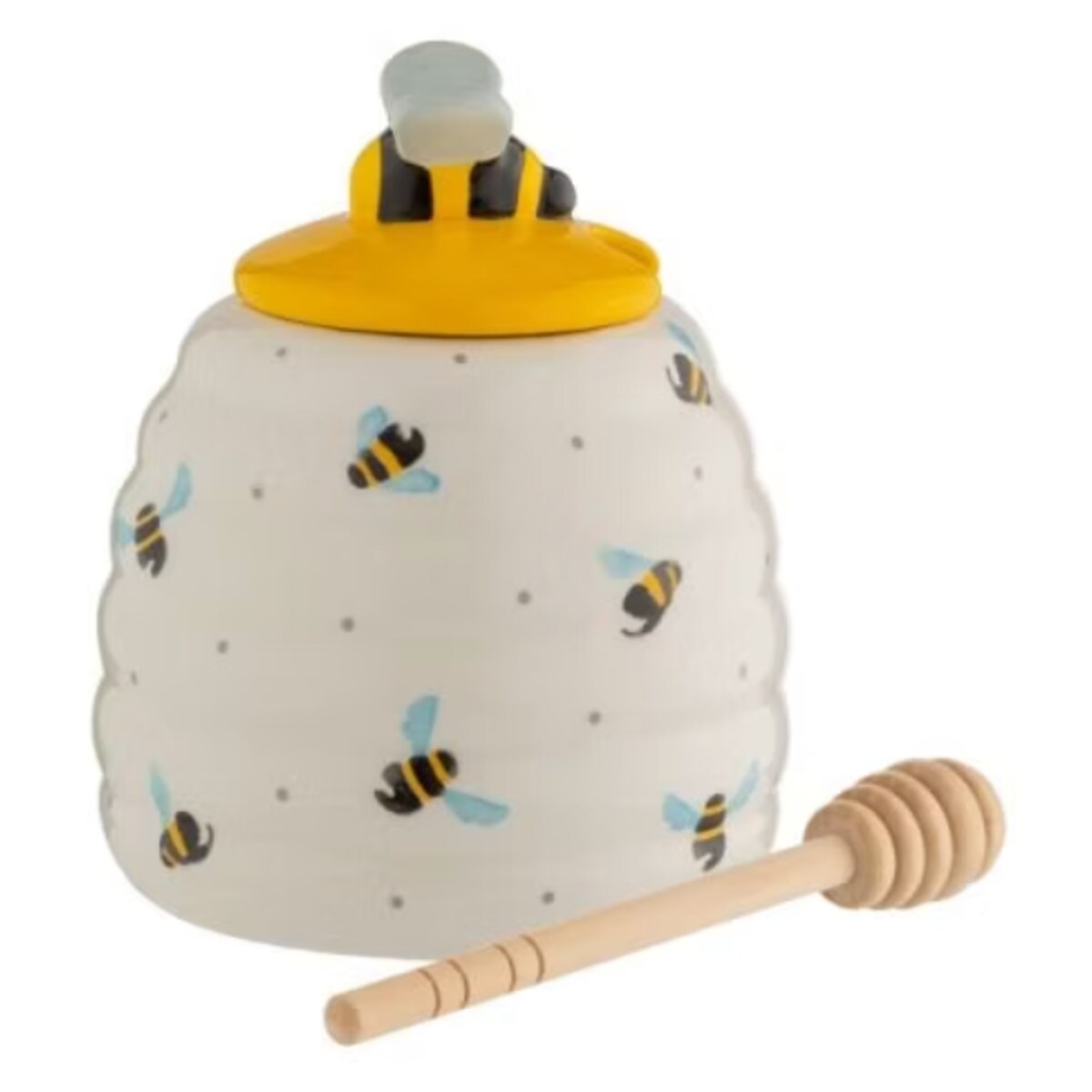 Pojemnik na miód z czerpakiem Sweet Bee, 10.2 x 10.2 x 12.4 cm, Price & Kensington