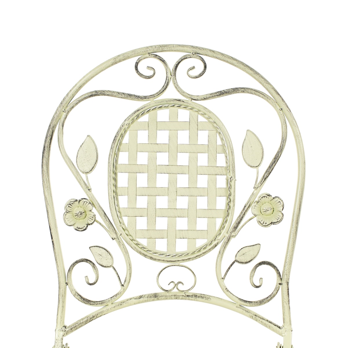 Zestaw 2 krzeseł barowych ogrodowych BIVIO Składane Metal Jasnozielony