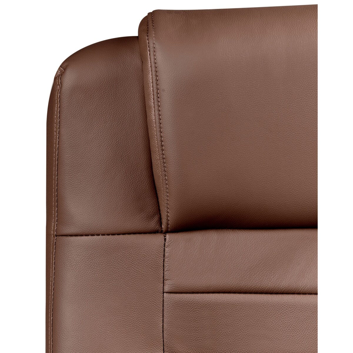 Fotel z masażem DIAMOND Z funkcją podgrzewania Skóra naturalna Ciemnobrązowy