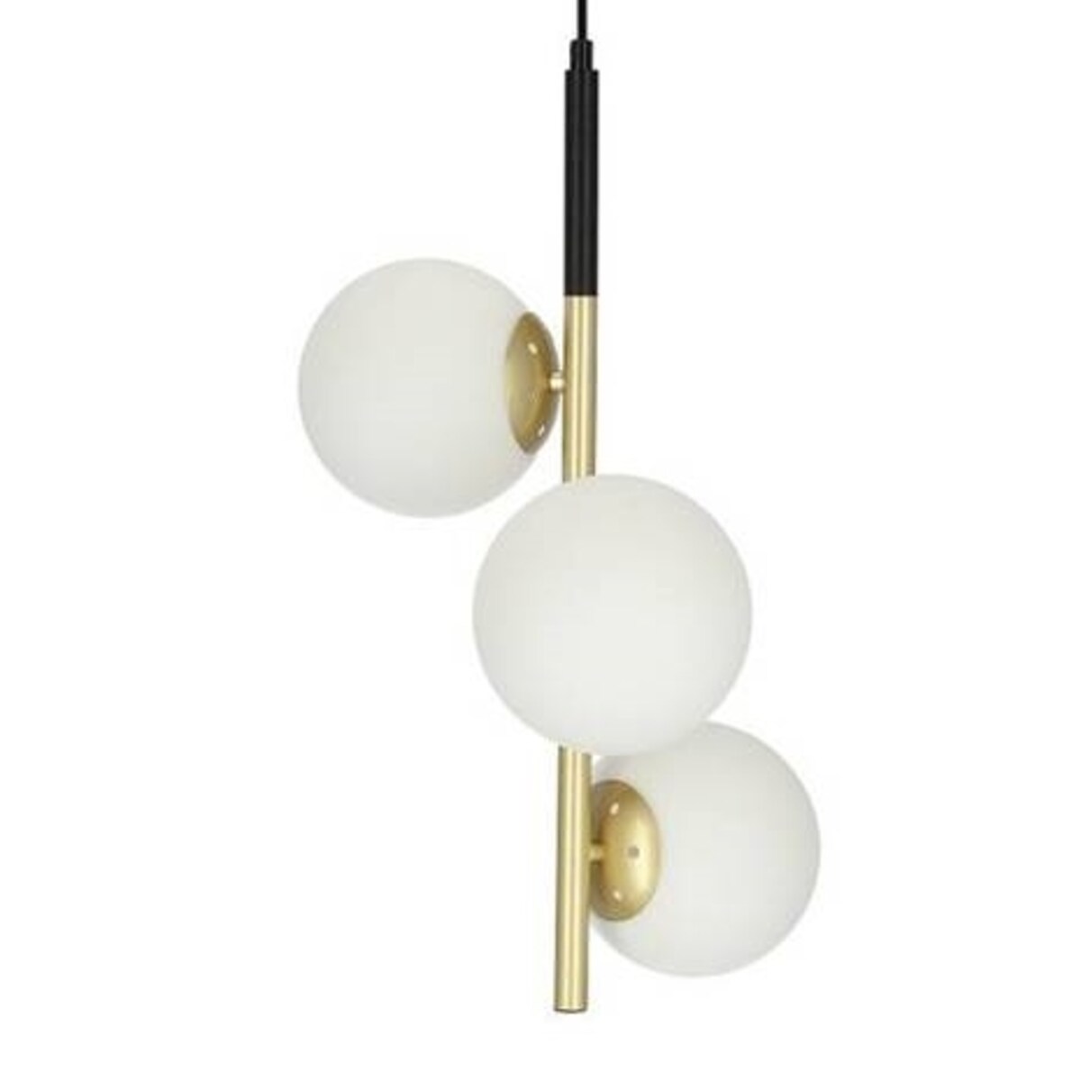 Klimatyczny zwis nad łóżko Duo białe kule balls szklane