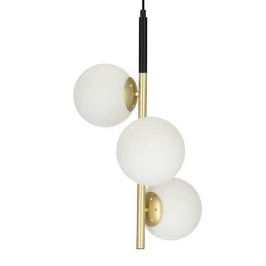 Klimatyczny zwis nad łóżko Duo białe kule balls szklane