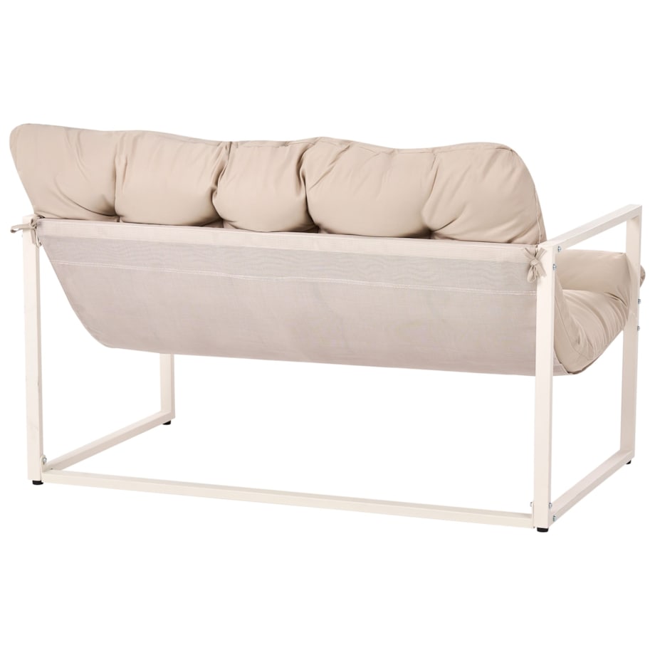 Zestaw ogrodowy ze stolikiem dla 4 osób GARDA Metal Beżowy