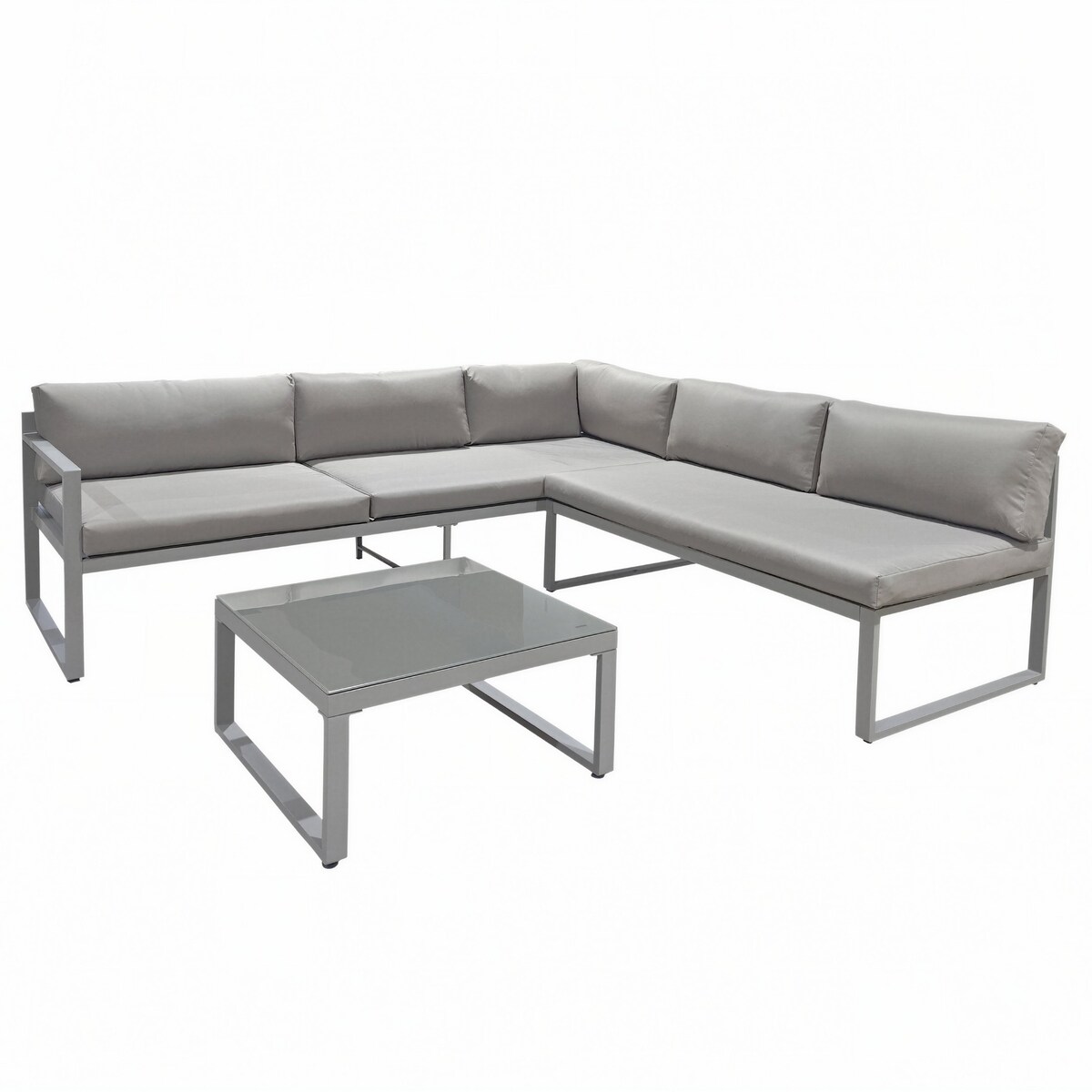 Zestaw MEBLI ogrodowych SOFA aluminiowa modułowa MODUŁOWY ogrodowe na TARAS