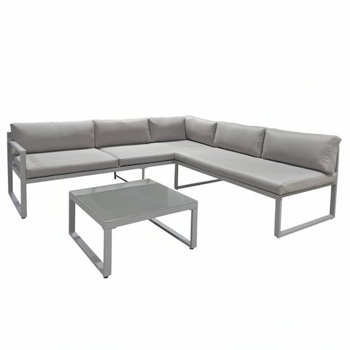 Zestaw MEBLI ogrodowych SOFA aluminiowa modułowa MODUŁOWY ogrodowe na TARAS