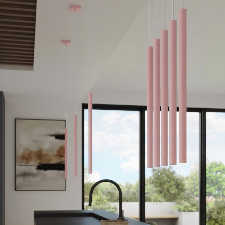 Lampa wisząca PASTELO 1 różowa