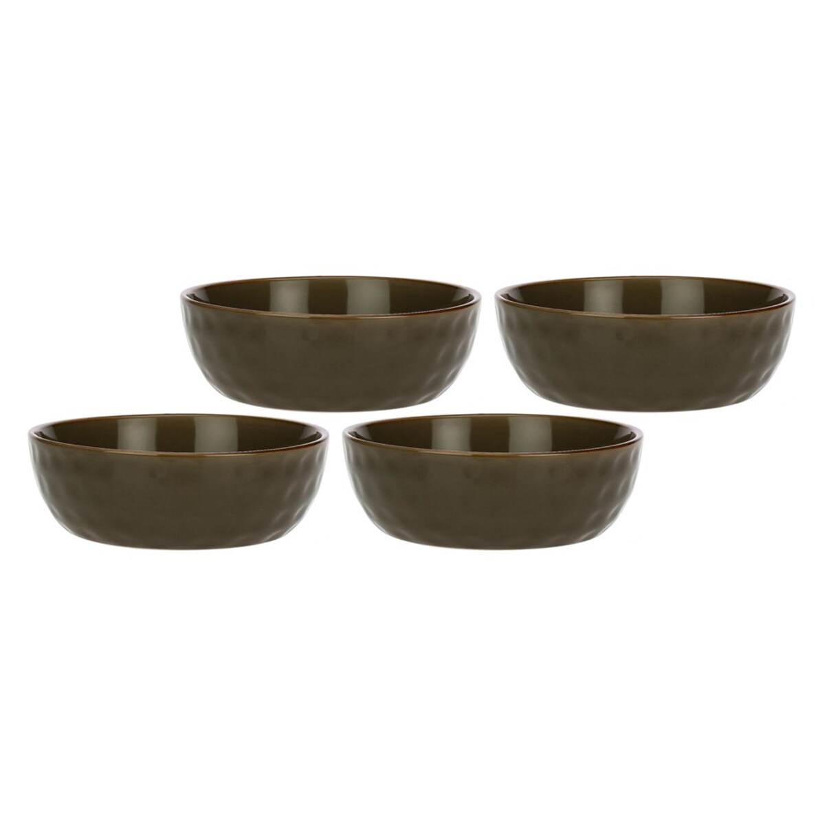 Zestaw 4 misek do sałatek Concerto Grigio Tortora - Szaro-brązowy, 20 cm