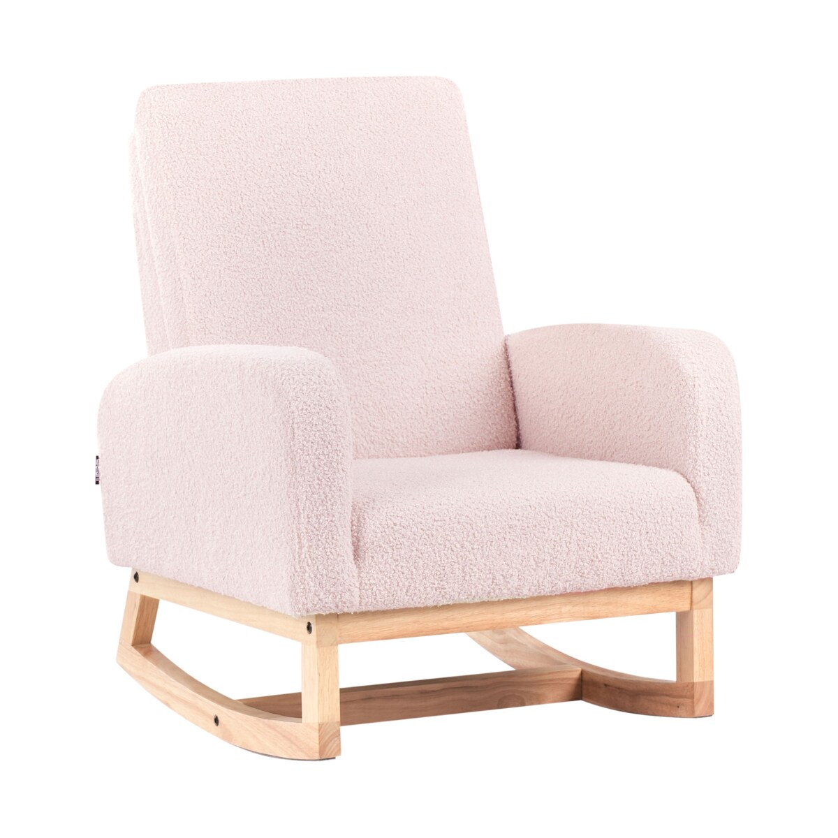 Bujak na biegunach NORBY Boucle Pastelowy róż