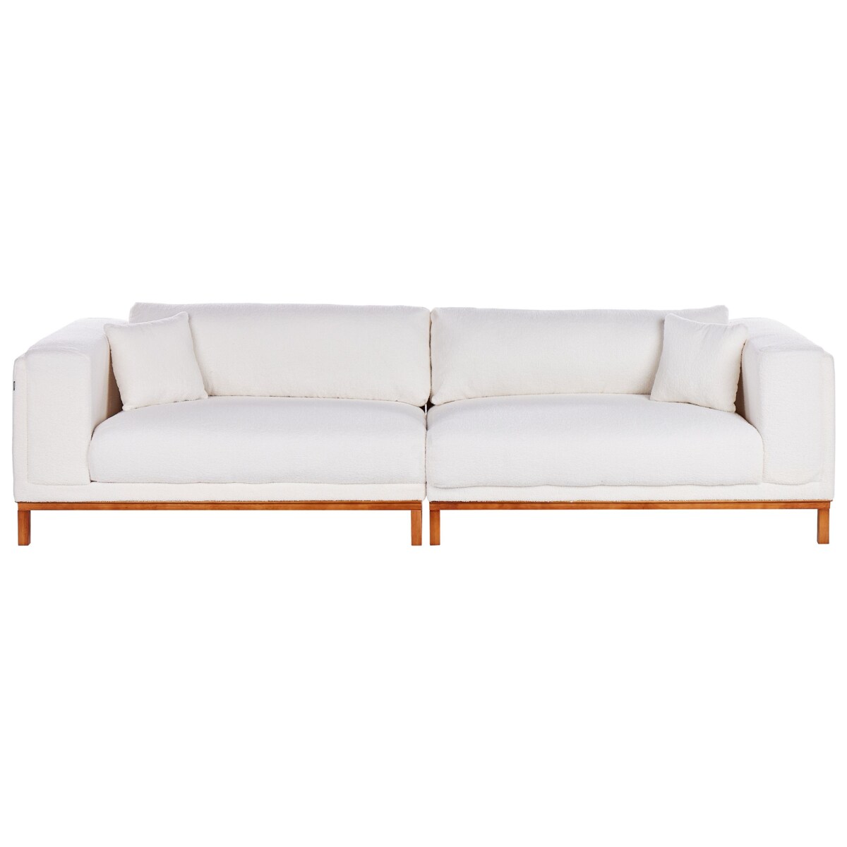 Sofa 4-osobowa boucle złamana biel VENG