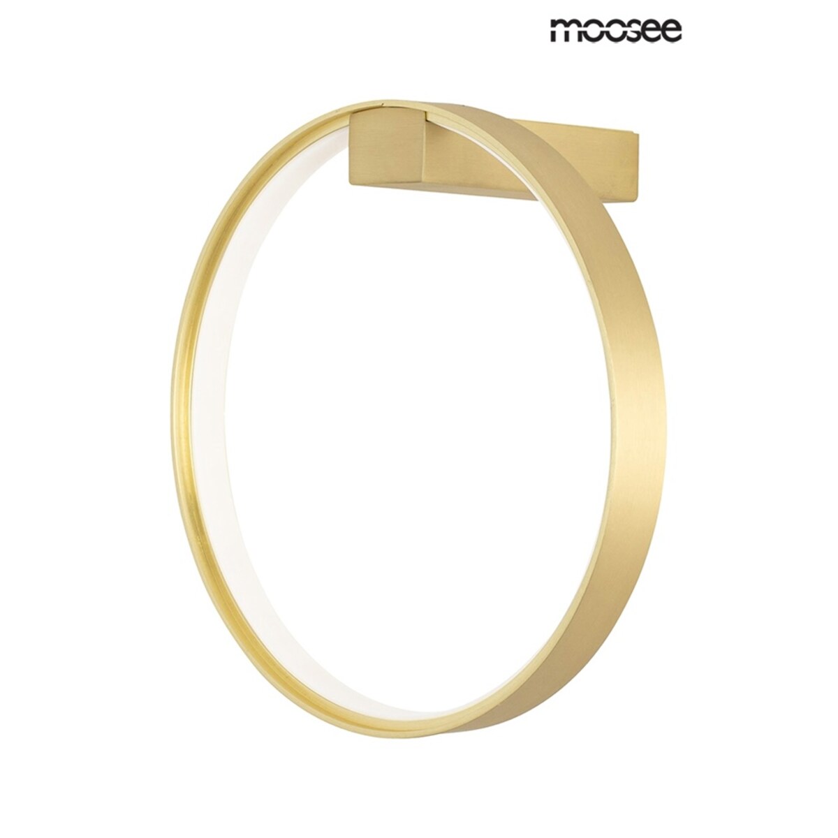 Ścienna lampa ring CIRCLE WALL kinkiet LED 13W 3000K złoty