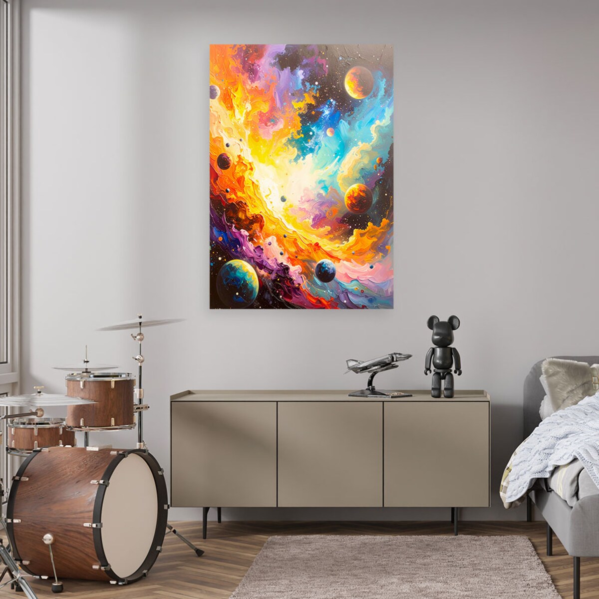 Obraz do salonu, Wszechświat Kosmos Planety 80x120