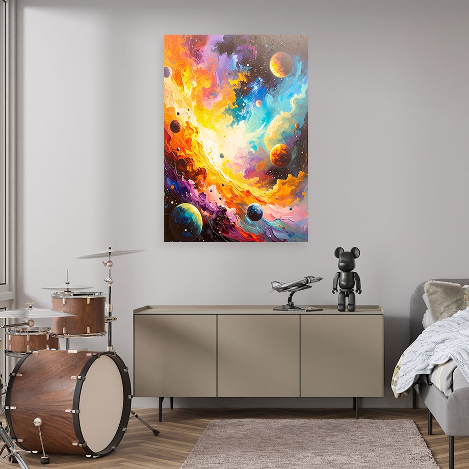 Obraz do salonu, Wszechświat Kosmos Planety 80x120