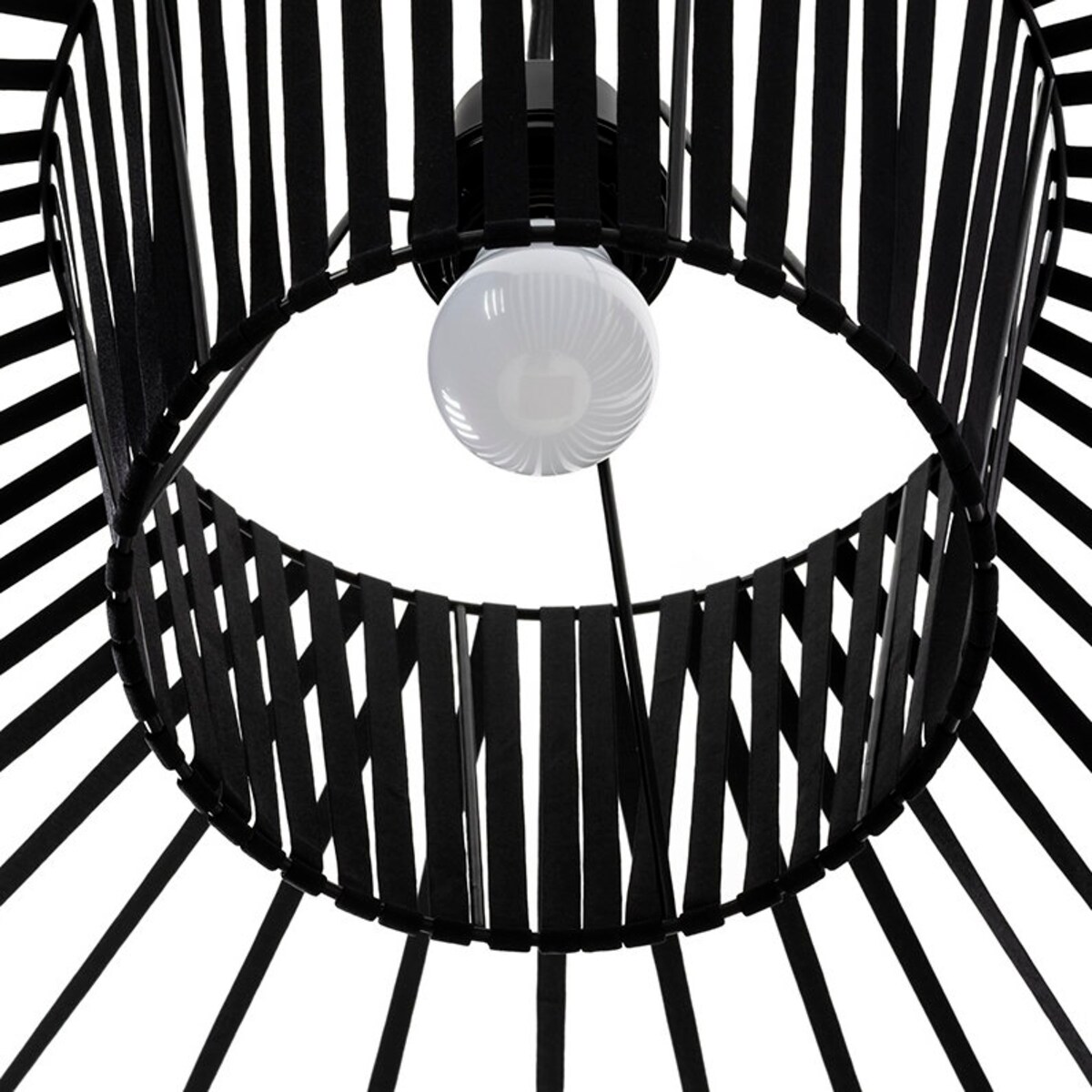 Abażurowa lampa wisząca Capello DW8098/M King Home czarna do pokoju nad stół