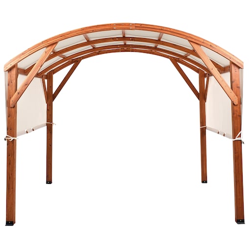 Pawilon ogrodowy SCOPELLO Drewno jodłowe 303 cm 300 cm Brązowy/ beżowy