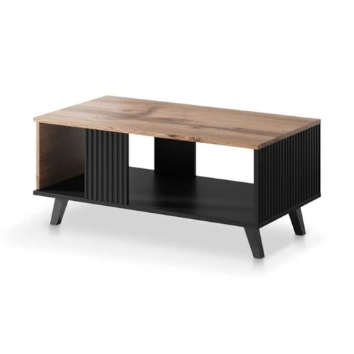 Stolik kawowy RANDOM LAW-1 dąb wotan/czarny
