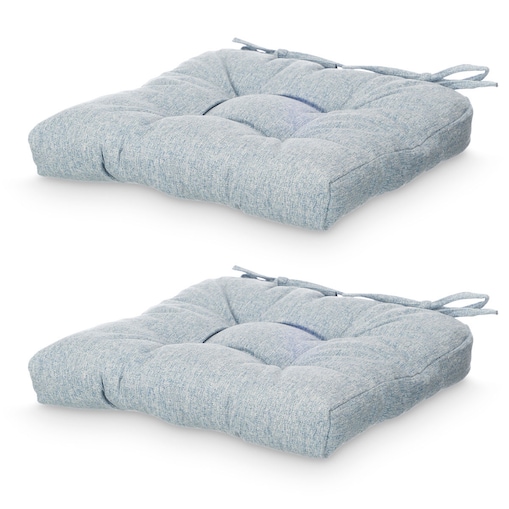 Poduszki na krzesło z pikowaniem i troczkami, 40 × 40 cm