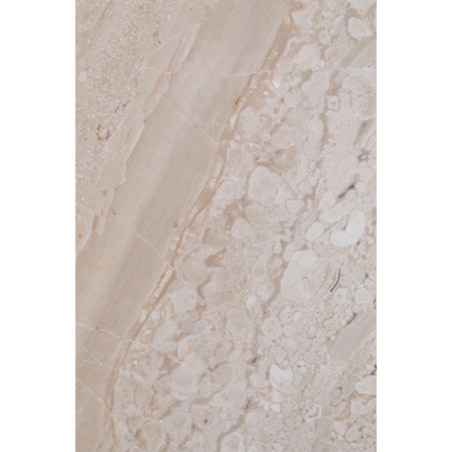 Okrągły stolik pomocniczy Ø30 cm z marmuru Graham kremowo-beżowy