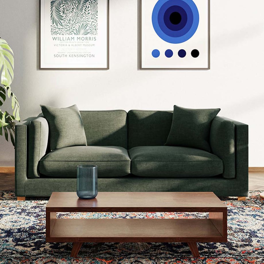 Pomo sofa 3 osobowa Zielona