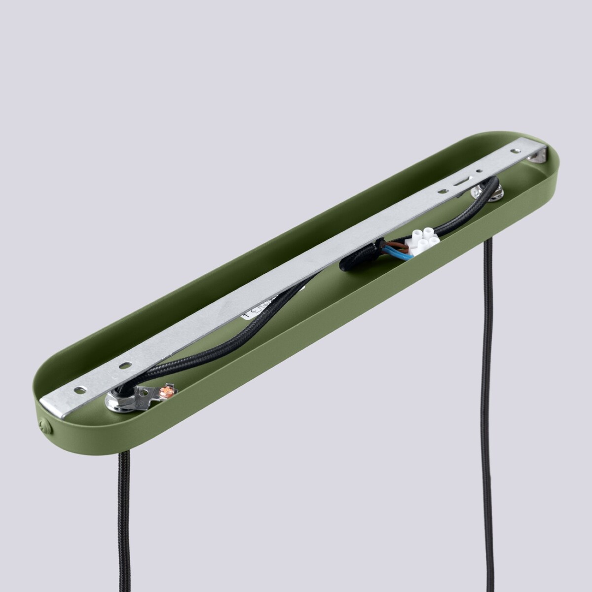 Lampa wisząca HALO 2L zielona oliwka