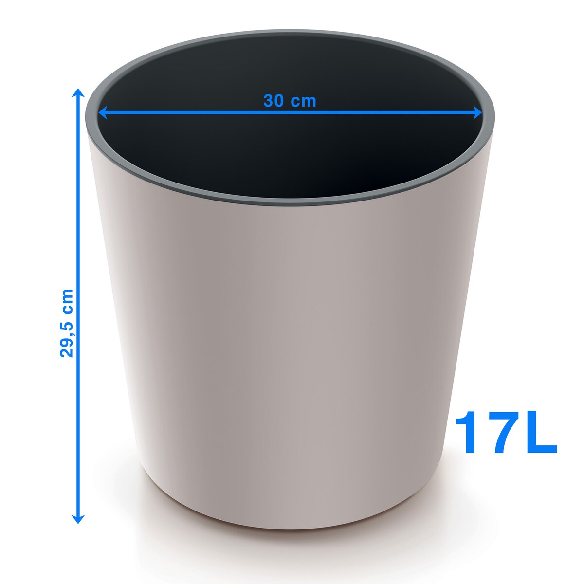 Doniczka Donica Ogrodowa 30 Cm Okrągła Na Taras Do Ogrodu Domu Mocca