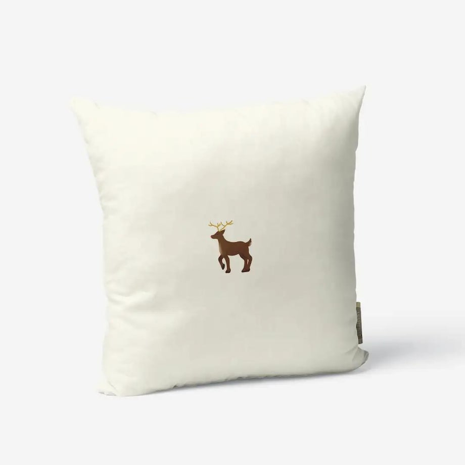 Poduszka świąteczna -Minimalistyczny renifer