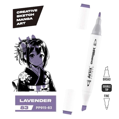 dwustronny marker kreatywny artix pp915-83 lavender
