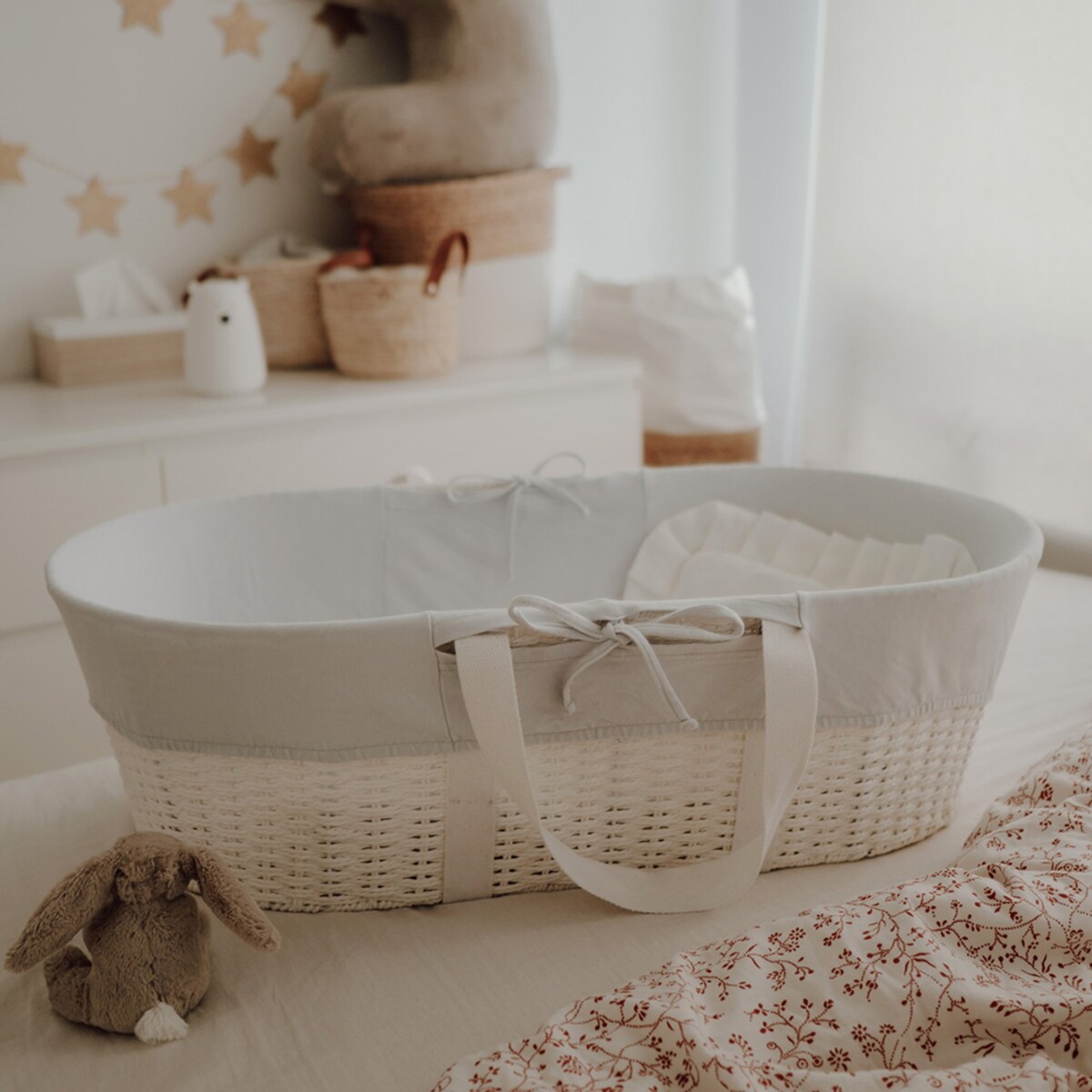 Pokrowiec na kosz Mojżesza - Pokrowiec - Szary