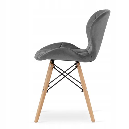 Zestaw Stół Do Jadalni Kuchni Salonu Biura Okrągły Todi 60 Czarny + 2 Krzesła Lago Szare