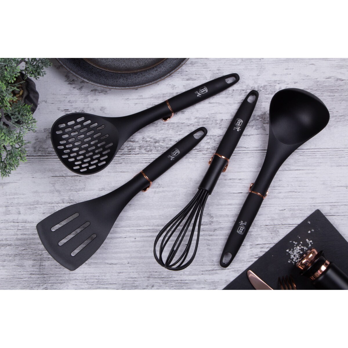Zestaw przyborów kuchennych 4 elementów BERLINGER HAUS Black Rose