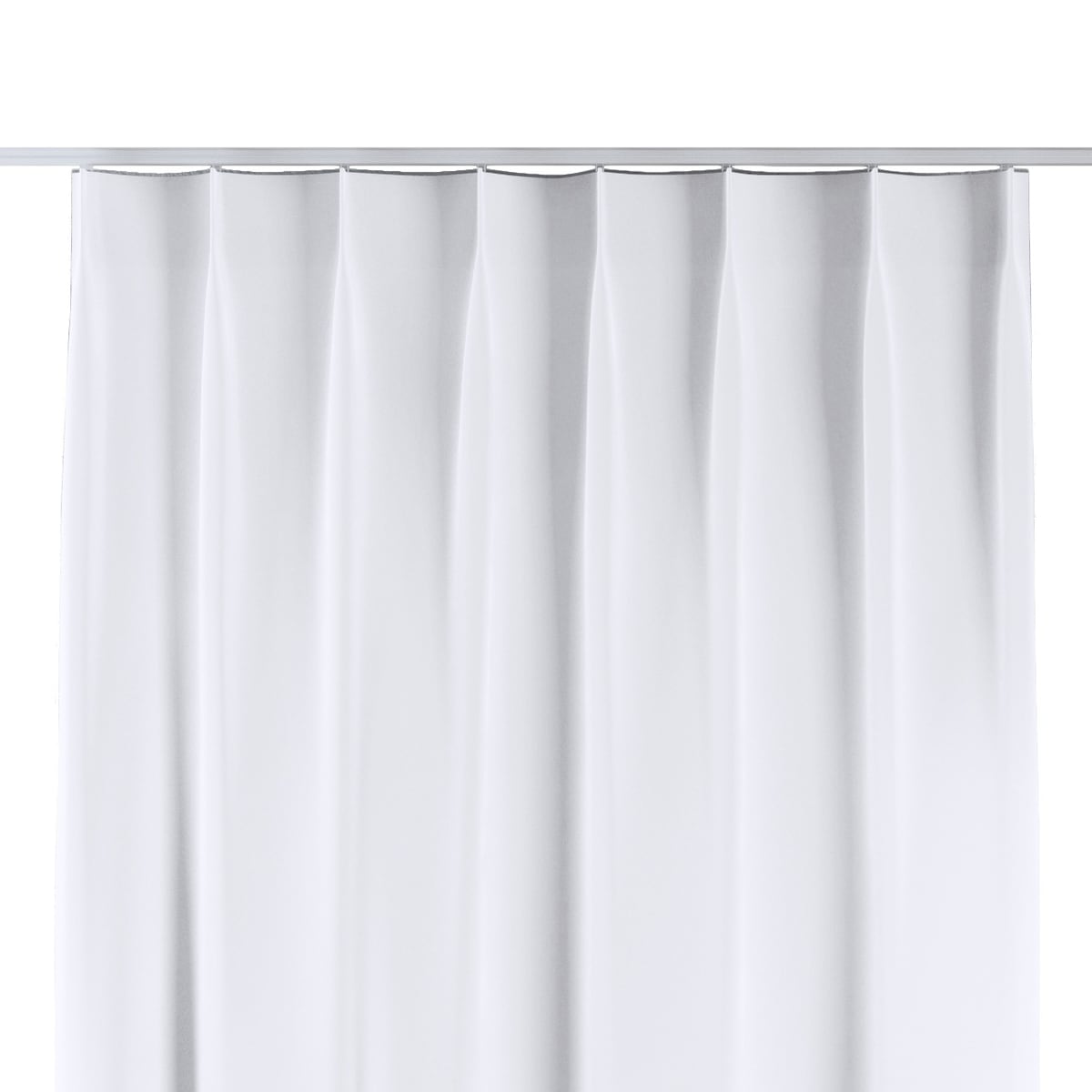 Zasłona na haczykach flex pojedynczych 130x260 śnieżnobiały