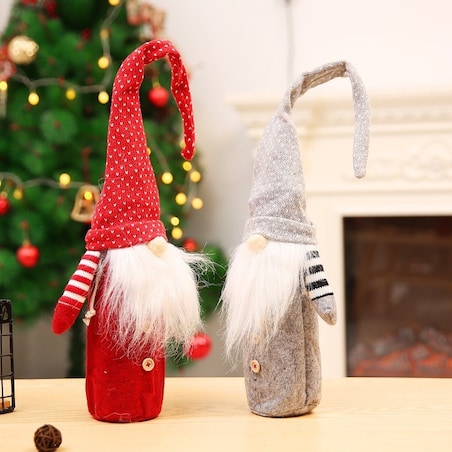 Ubranko Pokrowiec Ozdoba Na Butelkę Skrzat Krasnal