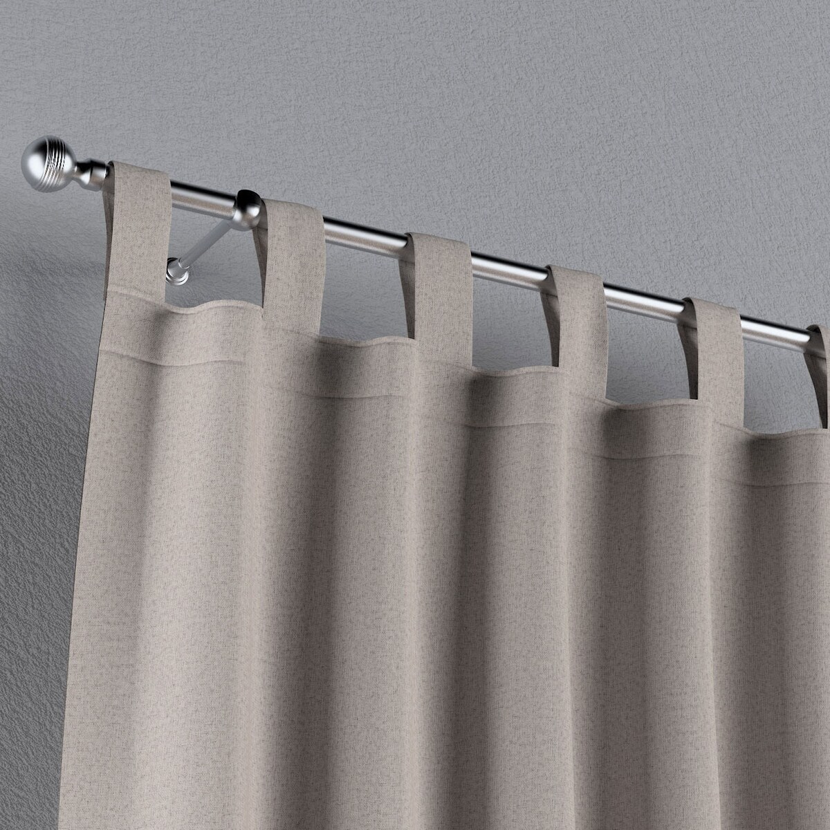 Zasłona na szelkach 1 szt. 130x245 ciemny beżowy
